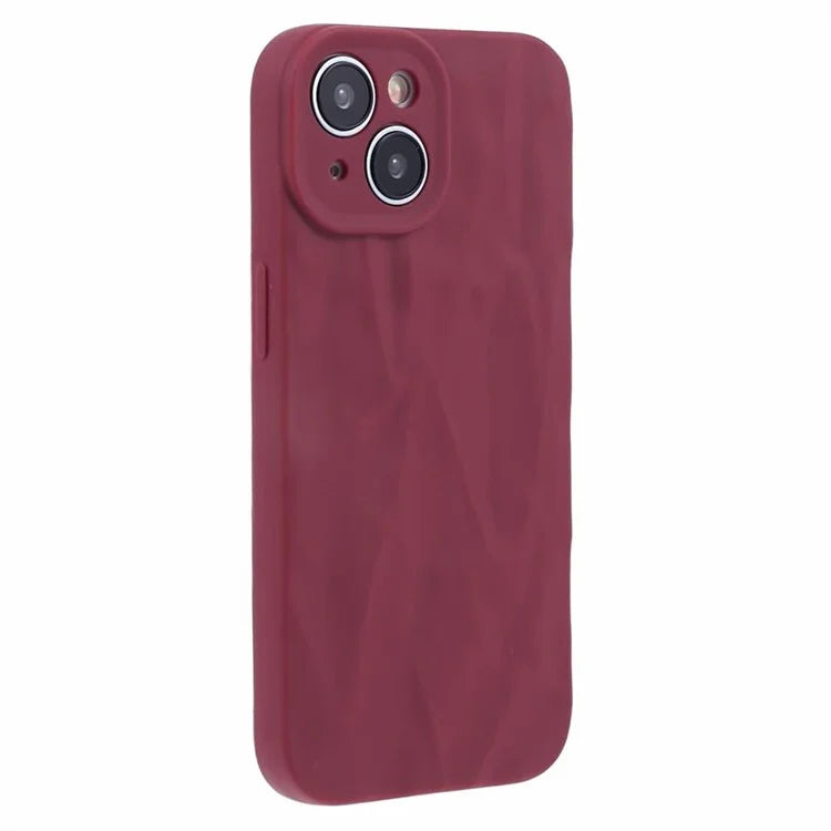 HRX Series For iPhone 13 6.1 inch Case  3D Pleats Wrinkle Drop-proof TPU Protective Shell