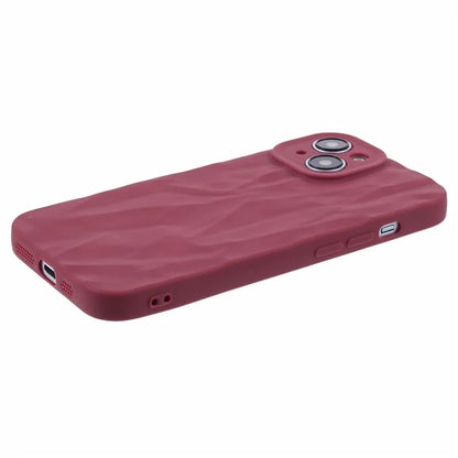 HRX Series For iPhone 13 6.1 inch Case  3D Pleats Wrinkle Drop-proof TPU Protective Shell