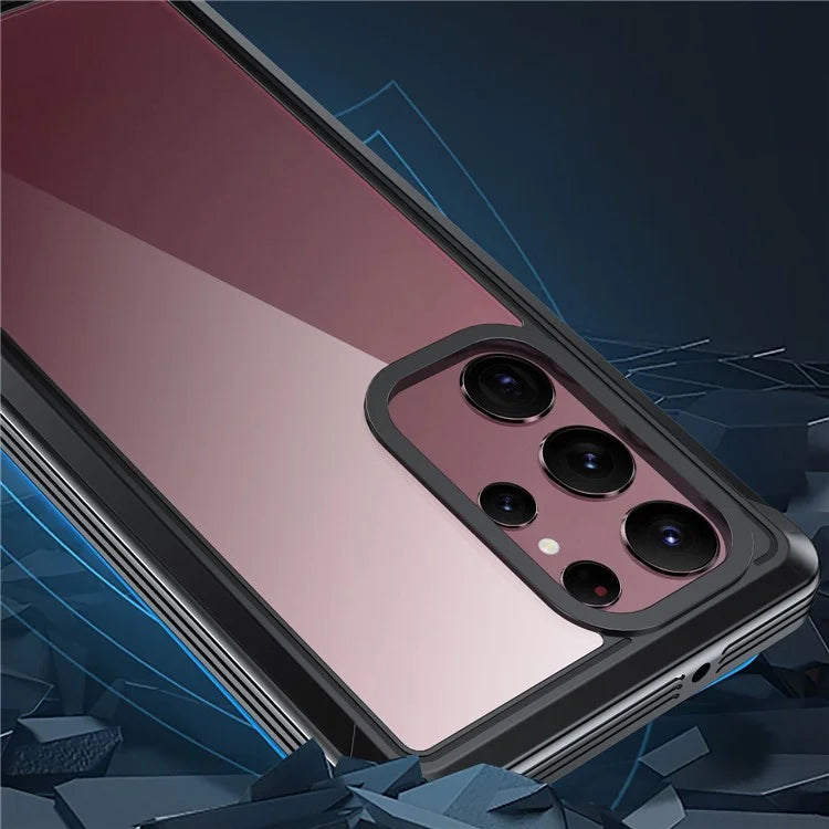 For Samsung Galaxy S24 Ultra Phone Case PC+TPU Shockproof Cover with Screen Protector