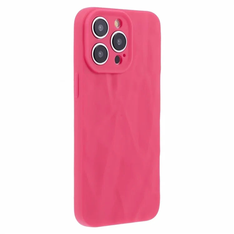 HRX Series For iPhone 14 Pro Max Case Solid Color Wrinkle Protective Back Cover