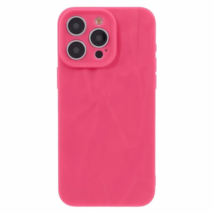 HRX Series For iPhone 14 Pro Max Case Solid Color Wrinkle Protective Back Cover