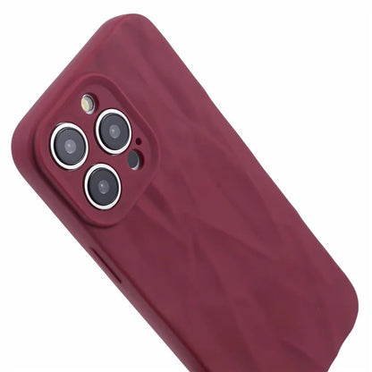 HRX Series For iPhone 14 Pro Max Case Solid Color Wrinkle Protective Back Cover