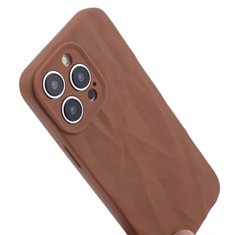 HRX Series For iPhone 14 Pro Max Case Solid Color Wrinkle Protective Back Cover