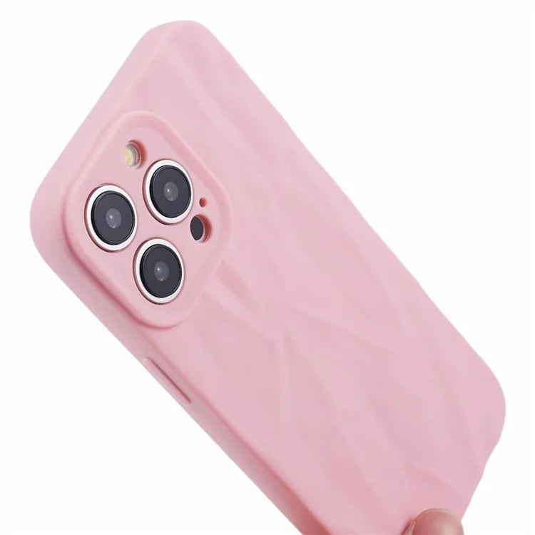 HRX Series For iPhone 14 Pro Max Case Solid Color Wrinkle Protective Back Cover
