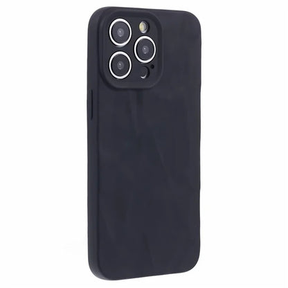 HRX Series For iPhone 15 Pro Max Case Solid Color Wrinkled Uneven Shockproof Soft TPU Cover