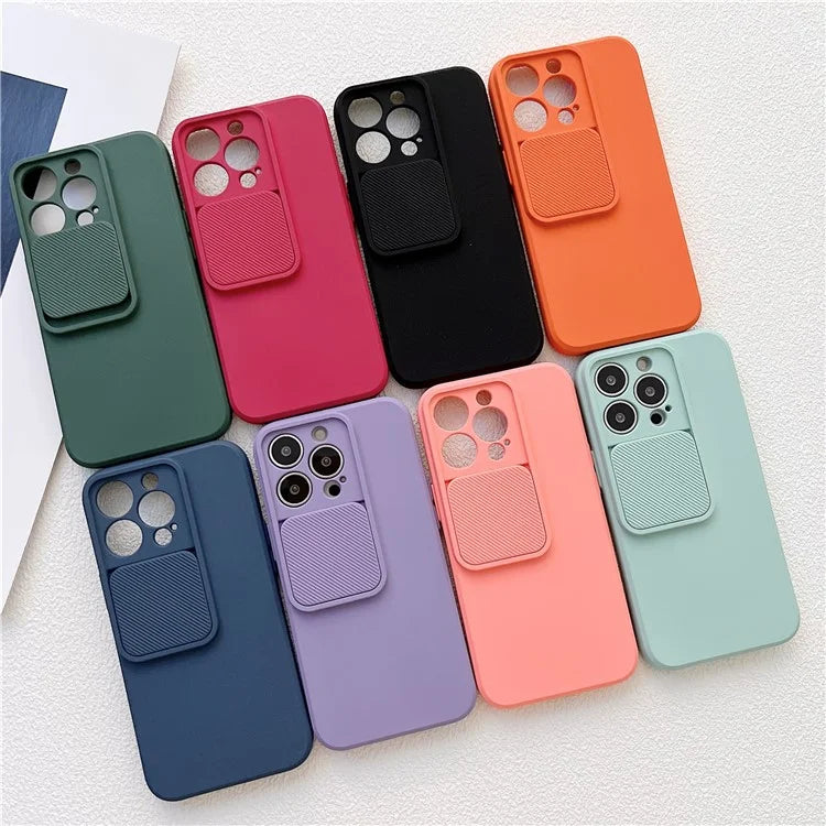 TMT Series for iPhone 13 Pro Phone Case with Vertical Slide Camera Cover