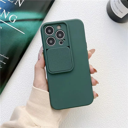 TMT Series for iPhone 13 Pro Phone Case with Vertical Slide Camera Cover
