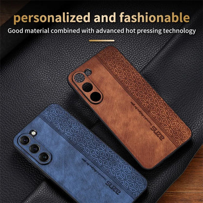 AZNS For Samsung Galaxy S24+ Imprinted Case PU Leather+TPU Mobile Phone Guard Cover