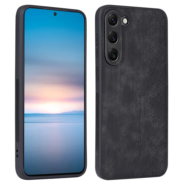 AZNS For Samsung Galaxy S24+ Imprinted Case PU Leather+TPU Mobile Phone Guard Cover
