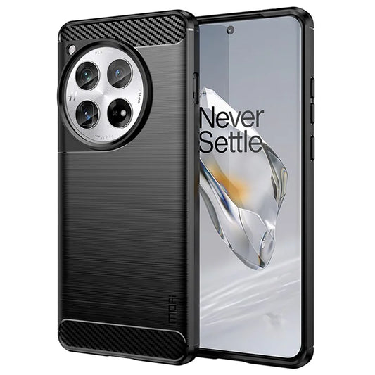 MOFI JK TPU Series-1 For OnePlus 12 5G Case Carbon Fiber Texture TPU Phone Cover