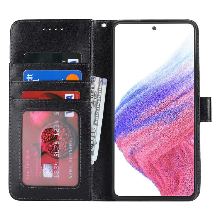 For Samsung Galaxy A53 5G Magnetic Phone Case R61 Texture Leather Wallet Stand Cover