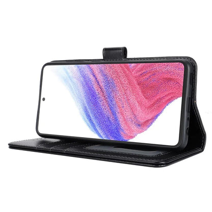 For Samsung Galaxy A53 5G Magnetic Phone Case R61 Texture Leather Wallet Stand Cover