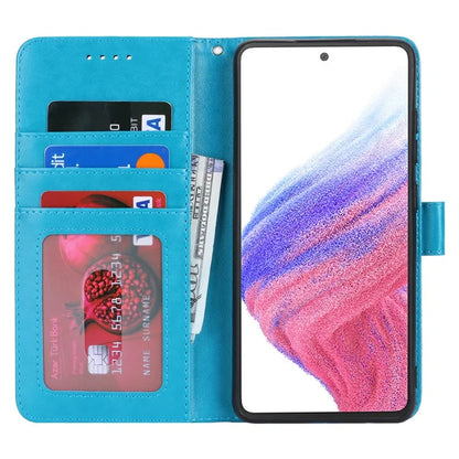 For Samsung Galaxy A53 5G Magnetic Phone Case R61 Texture Leather Wallet Stand Cover