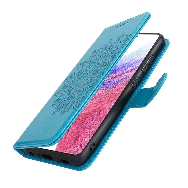 For Samsung Galaxy A53 5G Magnetic Phone Case R61 Texture Leather Wallet Stand Cover