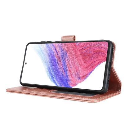 For Samsung Galaxy A53 5G Magnetic Phone Case R61 Texture Leather Wallet Stand Cover
