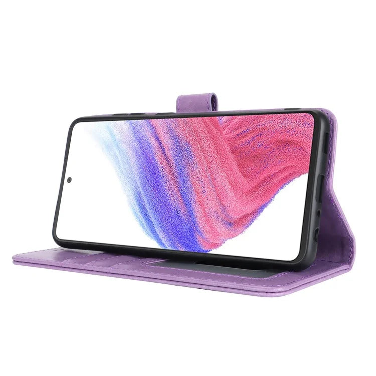 For Samsung Galaxy A53 5G Magnetic Phone Case R61 Texture Leather Wallet Stand Cover