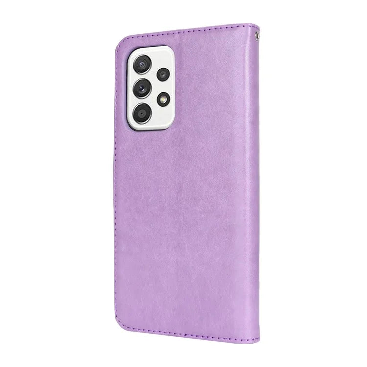 For Samsung Galaxy A53 5G Magnetic Phone Case R61 Texture Leather Wallet Stand Cover