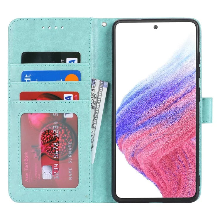 For Samsung Galaxy A53 5G Magnetic Phone Case R61 Texture Leather Wallet Stand Cover