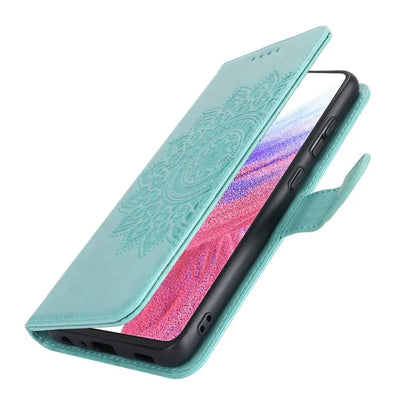 For Samsung Galaxy A53 5G Magnetic Phone Case R61 Texture Leather Wallet Stand Cover