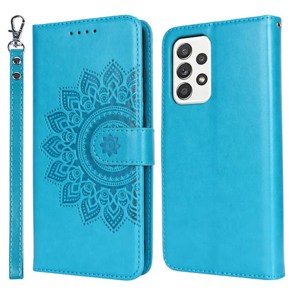 For Samsung Galaxy A52 5G Case PU Leather R61 Texture Wallet Card Slots Phone Cover