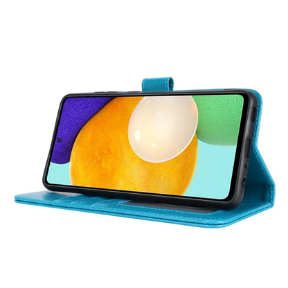 For Samsung Galaxy A52 5G Case PU Leather R61 Texture Wallet Card Slots Phone Cover