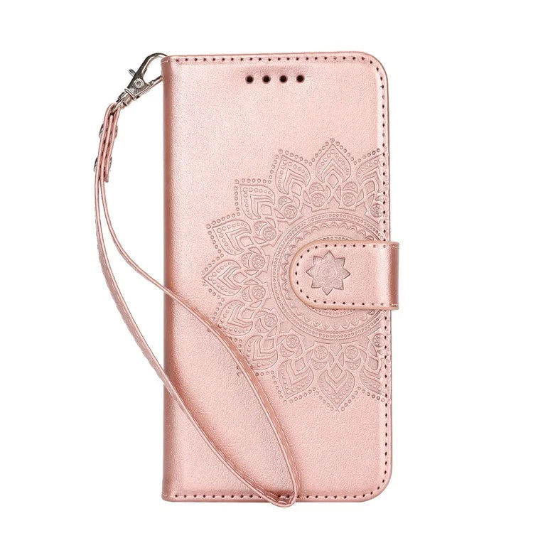 For Samsung Galaxy A52 5G Case PU Leather R61 Texture Wallet Card Slots Phone Cover