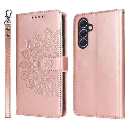 For Samsung Galaxy A54 5G Cell Phone Case Imprint R61 Texture Anti-drop PU Leather Wallet Cover