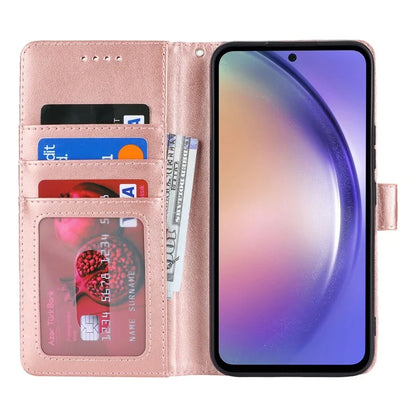 For Samsung Galaxy A54 5G Cell Phone Case Imprint R61 Texture Anti-drop PU Leather Wallet Cover