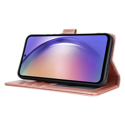 For Samsung Galaxy A54 5G Cell Phone Case Imprint R61 Texture Anti-drop PU Leather Wallet Cover