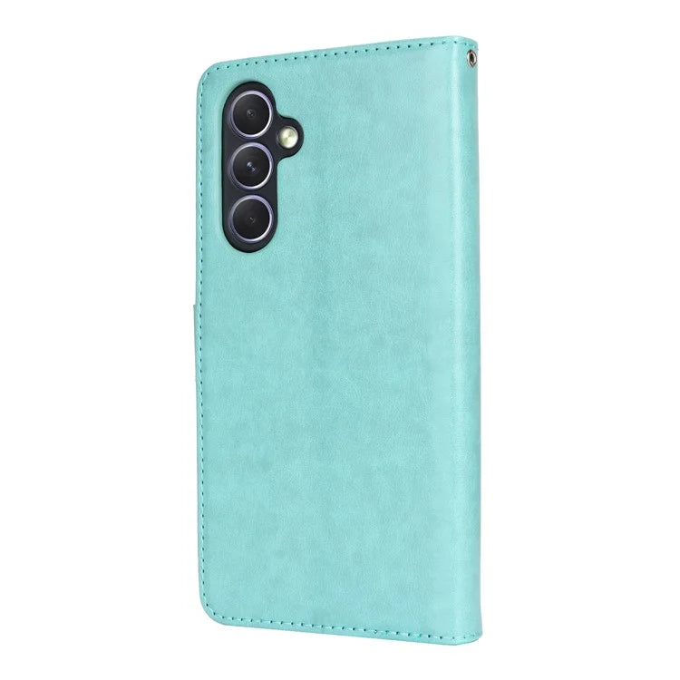 For Samsung Galaxy A54 5G Cell Phone Case Imprint R61 Texture Anti-drop PU Leather Wallet Cover