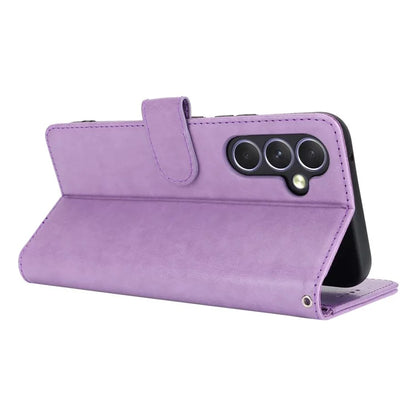 For Samsung Galaxy A54 5G Cell Phone Case Imprint R61 Texture Anti-drop PU Leather Wallet Cover