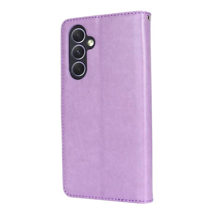For Samsung Galaxy A54 5G Cell Phone Case Imprint R61 Texture Anti-drop PU Leather Wallet Cover