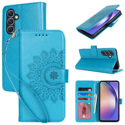 For Samsung Galaxy A54 5G Cell Phone Case Imprint R61 Texture Anti-drop PU Leather Wallet Cover