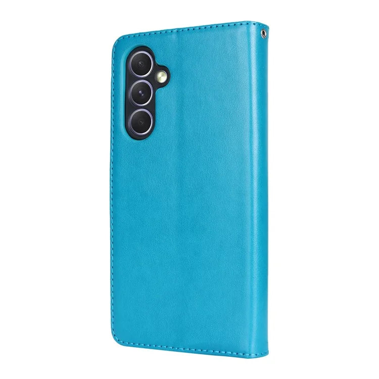 For Samsung Galaxy A54 5G Cell Phone Case Imprint R61 Texture Anti-drop PU Leather Wallet Cover