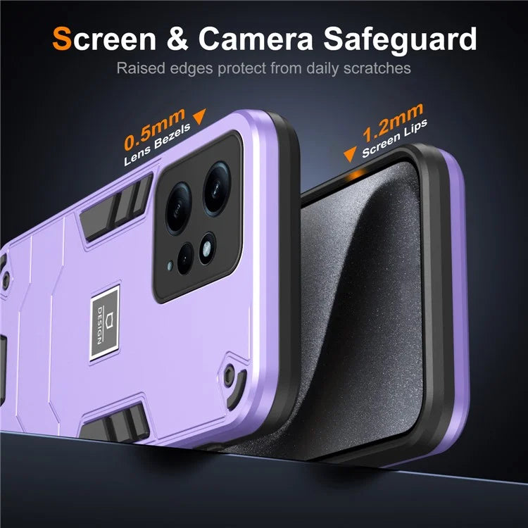 For Xiaomi Redmi Note 12 4G Case 2 in 1 Shockproof Phone Cover Oil-proof