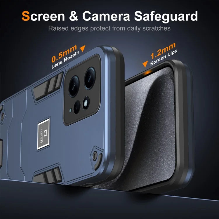 For Xiaomi Redmi Note 12 4G Case 2 in 1 Shockproof Phone Cover Oil-proof