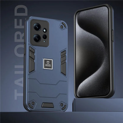 For Xiaomi Redmi Note 12 4G Case 2 in 1 Shockproof Phone Cover Oil-proof