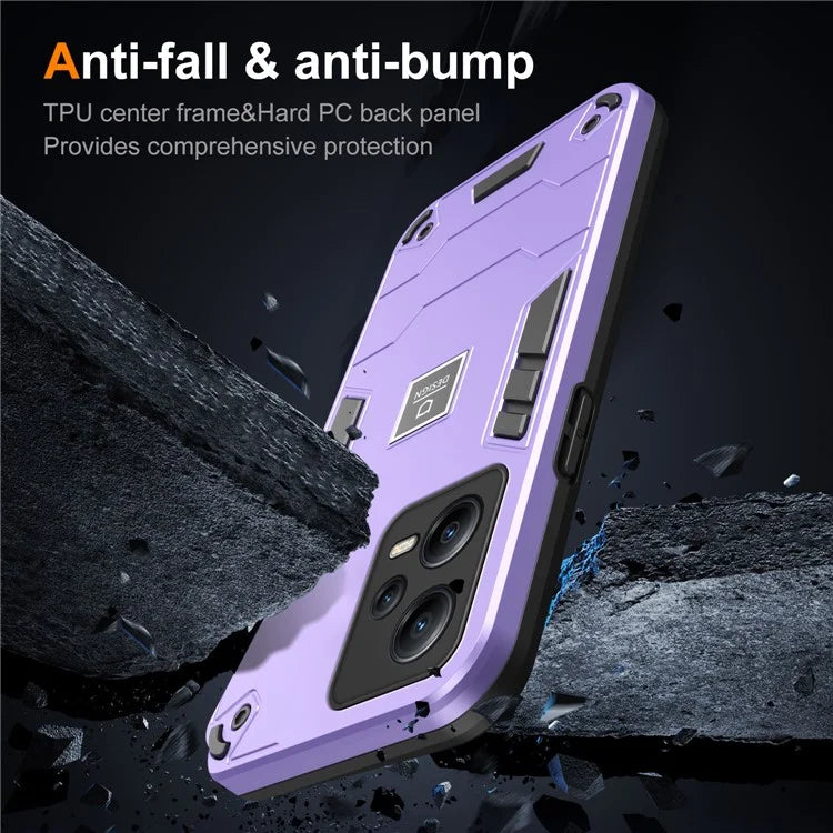For Xiaomi Redmi Note 12 Pro+ 5G Phone Case Drop Protection Cover PC+TPU 2 in 1