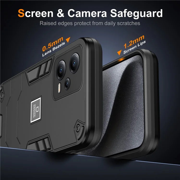 For Xiaomi Redmi Note 12 5G (India) / Poco X5 5G Case PC+TPU Phone Cover