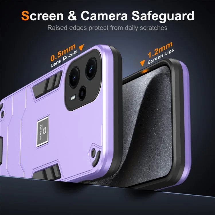 For Xiaomi Poco F5 5G / Redmi Note 12 Turbo Case Drop Protection PC+TPU Phone Cover