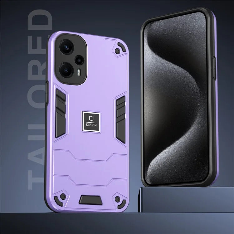 For Xiaomi Poco F5 5G / Redmi Note 12 Turbo Case Drop Protection PC+TPU Phone Cover