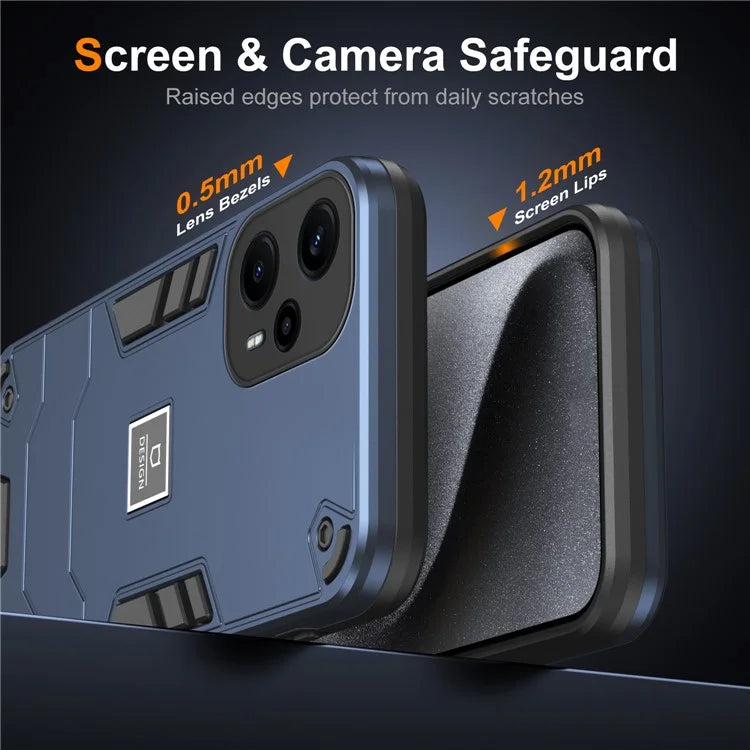 For Xiaomi Poco F5 5G / Redmi Note 12 Turbo Case Drop Protection PC+TPU Phone Cover