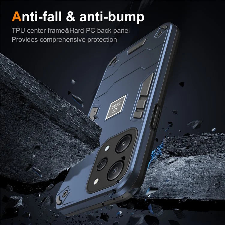For Xiaomi Redmi 12 4G / 5G (Global) Case PC+TPU Phone Cover 2 in 1 Heavy Duty