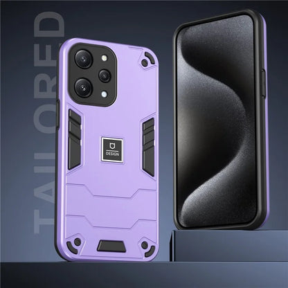 For Xiaomi Redmi 12 4G / 5G (Global) Case PC+TPU Phone Cover 2 in 1 Heavy Duty