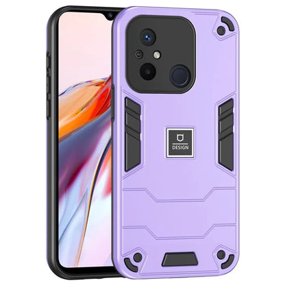 For Xiaomi Redmi 12C 4G / Poco C55 4G Case 2-in-1 Hybrid Protective PC+TPU Phone Cover