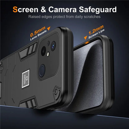 For Xiaomi Redmi 12C 4G / Poco C55 4G Phone Case Shockproof TPU Hard PC Drop-Proof Shell