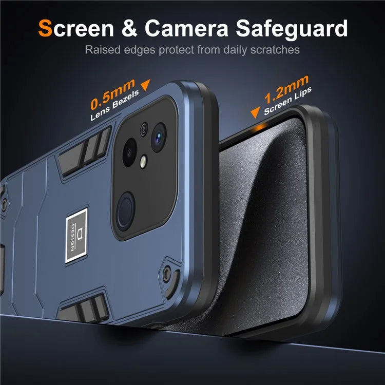 For Xiaomi Redmi 12C 4G / Poco C55 4G Phone Case Shockproof TPU Hard PC Drop-Proof Shell