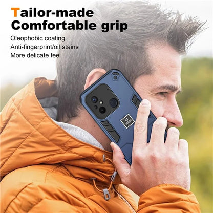 For Xiaomi Redmi 12C 4G / Poco C55 4G Phone Case Shockproof TPU Hard PC Drop-Proof Shell