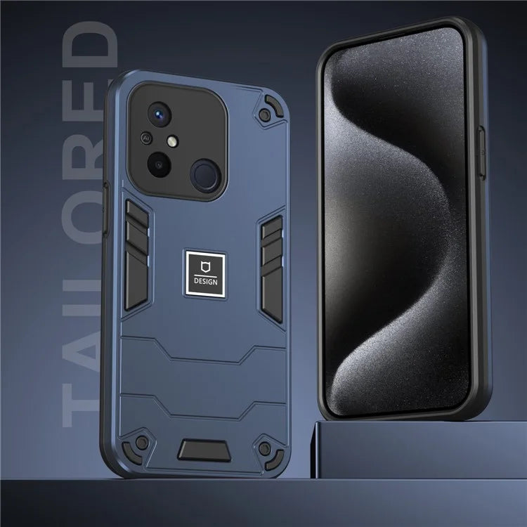 For Xiaomi Redmi 12C 4G / Poco C55 4G Phone Case Shockproof TPU Hard PC Drop-Proof Shell
