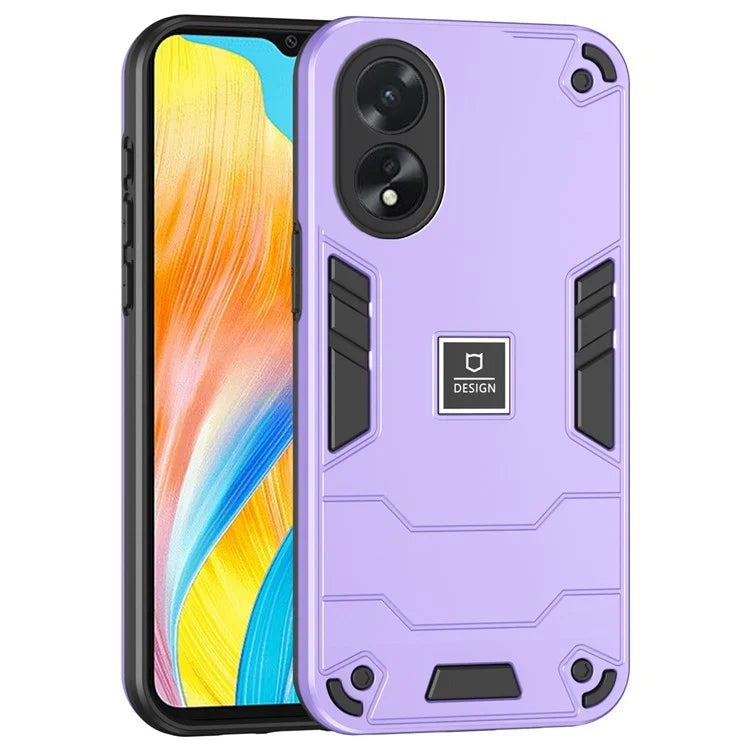 For Oppo A38 4G / A18 4G PC+TPU Case Dual-Layer Design Drop Protection Phone Cover